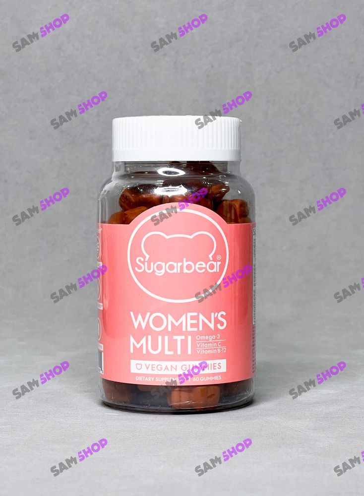 پاستیل مولتی ویتامین بانوان شوگر بیر - sugar bear Multi Vitamin Women - سم7شاپ - sam7shop.ir