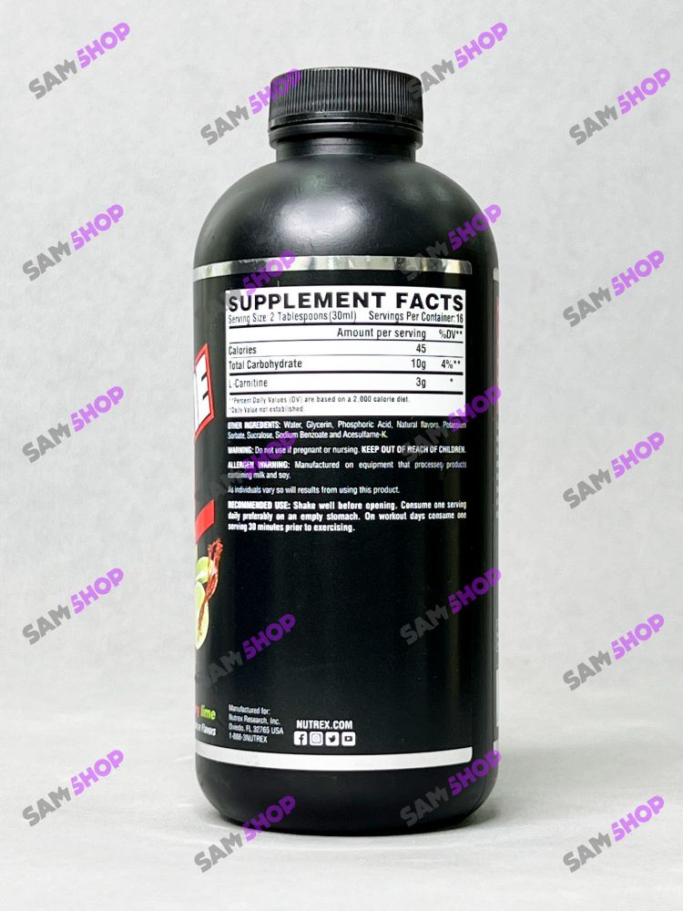الکارنتین مایع 3000 ناترکس -  Nutrex Liquid Carnitine 3000 - سم7شاپ - sam7shop.ir
