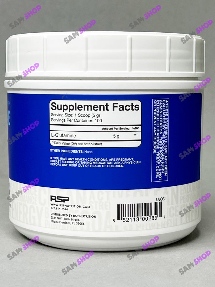گلوتامین آر اس پی - RSP Nutrition Glutamine -  سم7شاپ - sam7shop.ir