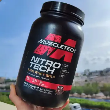 پروتئین نیتروتک وی گلد ۱۰۰% ماسل تک | Muscletech Nitro Tech ۱۰۰% Whey Gold ۲lb-سم۷شاپ-sam۷shop