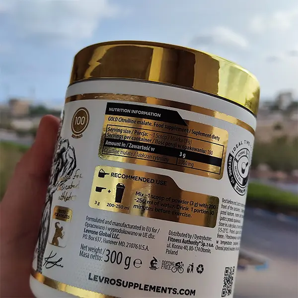 سیترولین مالات گلد کوین لورون | Kevin Levrone Gold Citrulline Malate-سم7شاپ-sam7shop