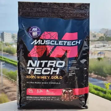  پروتئین نیتروتک وی گلد 100% ماسل تک | Muscletech Nitro Tech 100% Whey Gold-سم7شاپ-sam7shop