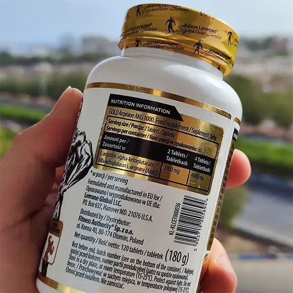 آرژنین گلد AKG 1000 کوین لورون | KEVIN LEVRONE GOLD Arginine AKG 1000-سم7شاپ-sam7shop