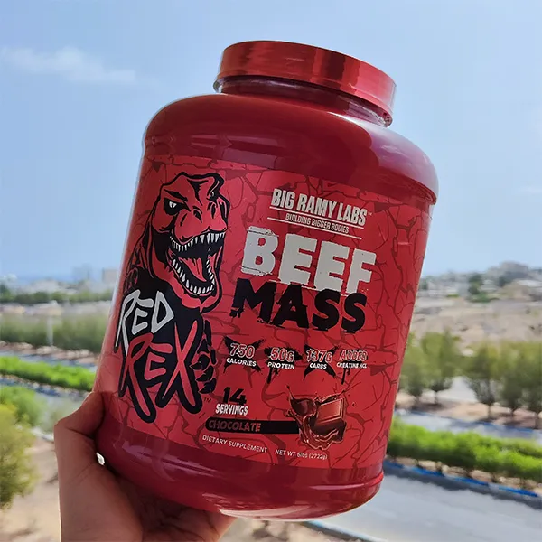 مس گینربیف برند بیگ رامی | RED REX BEEF MASS GAINER - Big Ramy Labs-سم۷شاپ-sam۷shop