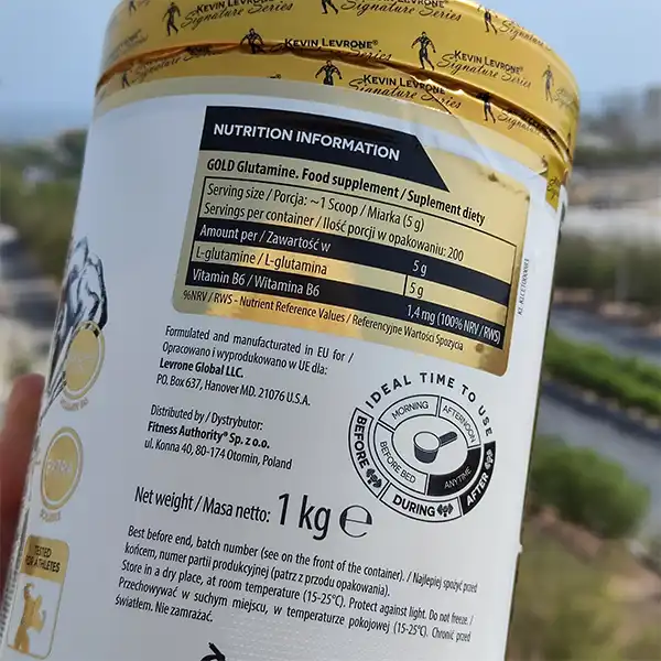 گلوتامین گلد کوین لورون | KEVIN LEVRONE GOLD GLUTAMINE-سم7شاپ-sam7shop