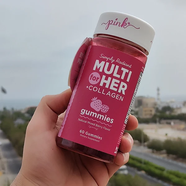 مولتی ویتامین پاستیلی بانوان نیچرز تراس | PINK Multivitamin for Women 60 Gummies-سم7شاپ-sam7shop