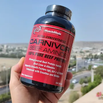 آمینو بیف کارنیور ماسل مدز | CARNIVOR BEEF AMINOS MUSCLEMEDS- سم7شاپ- sam7shop