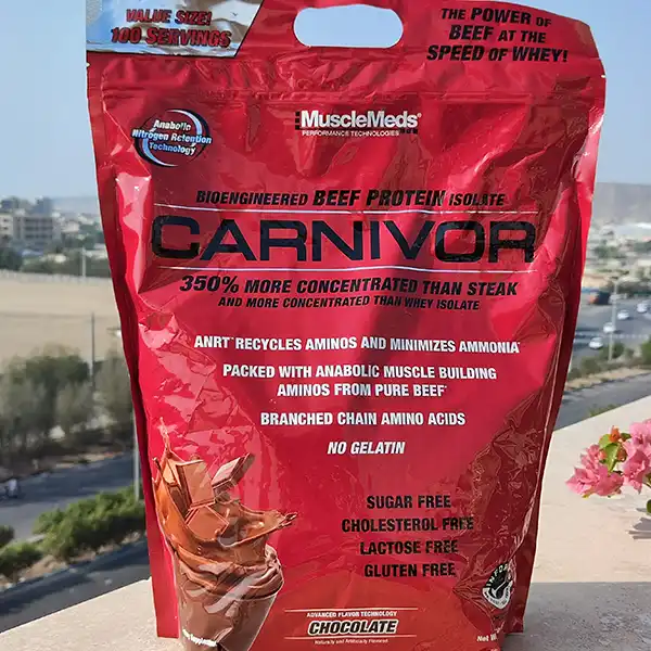 پروتئین بیف ایزوله ماسل مدز کارنیور – MuscleMeds Carnivor Beef Protein Whey Isolate- سم سون شاپ- sam7shop.ir