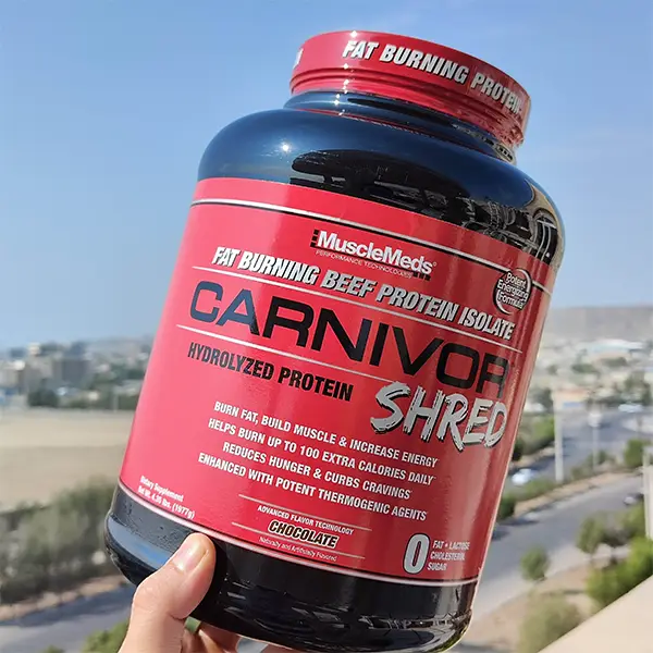 پروتئین بیف ایزوله کارنیور شرد ماسل مدز | Musclemeds Carnivor Shred Beef Protein 4lbs- سم سون شاپ- sam7shop.ir