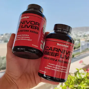 مکمل جگر گوشت گاو  ماسل مدز 180 عددی | MuscleMeds Carnivor Beef Liver- سم سون شاپ- sam7shop.ir