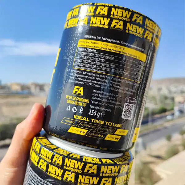 کراتین تست ترکیبی ناپالم فا نوتریشن | FA XTREME NAPALM CREA TEST 255G-سم سون شاپ-sam7shop.ir