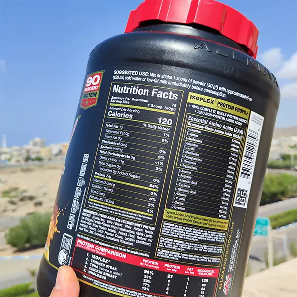 پروتئین وی ایزوله آلمکس - Allmax Iso Flex - سم۷شاپ - sam۷shop.ir