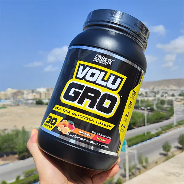 کراتین ترکیبی ناترکس طرح 2024  | NUTREX VOLU GRO CREATINE GLYCOGEN LOADER- سم سون شاپ- sam7shop.ir