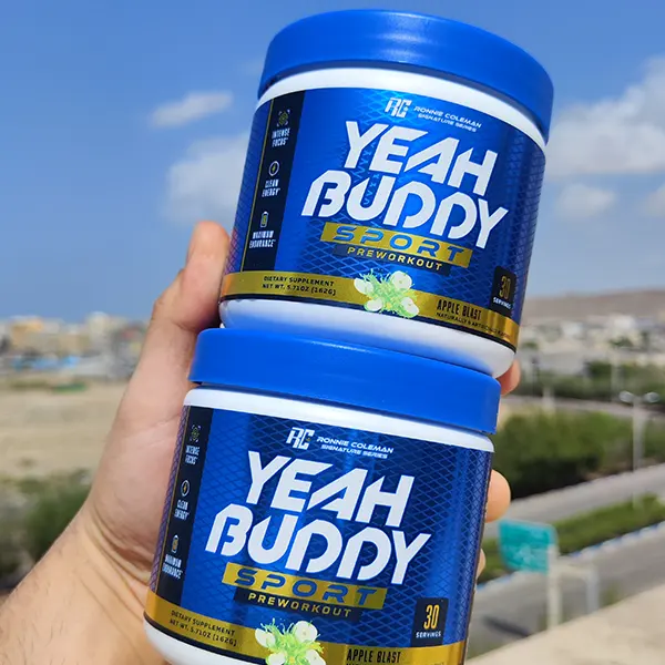 پمپ یه بادی رونی کلمن طرح جدید | Ronnie Coleman Yeah Buddy Pre-Workout- سم سون شاپ- sam7shop.ir