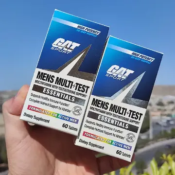 مولتی ویتامین با تقویت تستسترون گت اسپرت | GAT Mens Multi Test Multivitamin with Testosterone Support 60 Tablets-سم7شاپ-sam7shop.ir